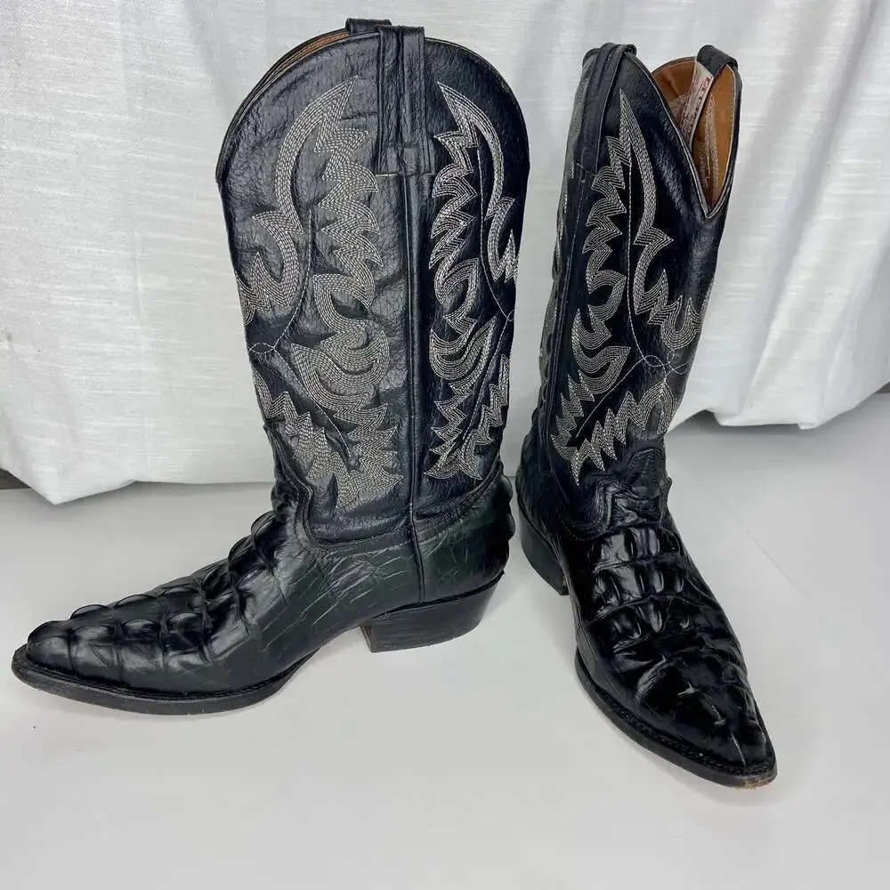 Vintage La Cabaña West Cowhide Vaqueros Boots